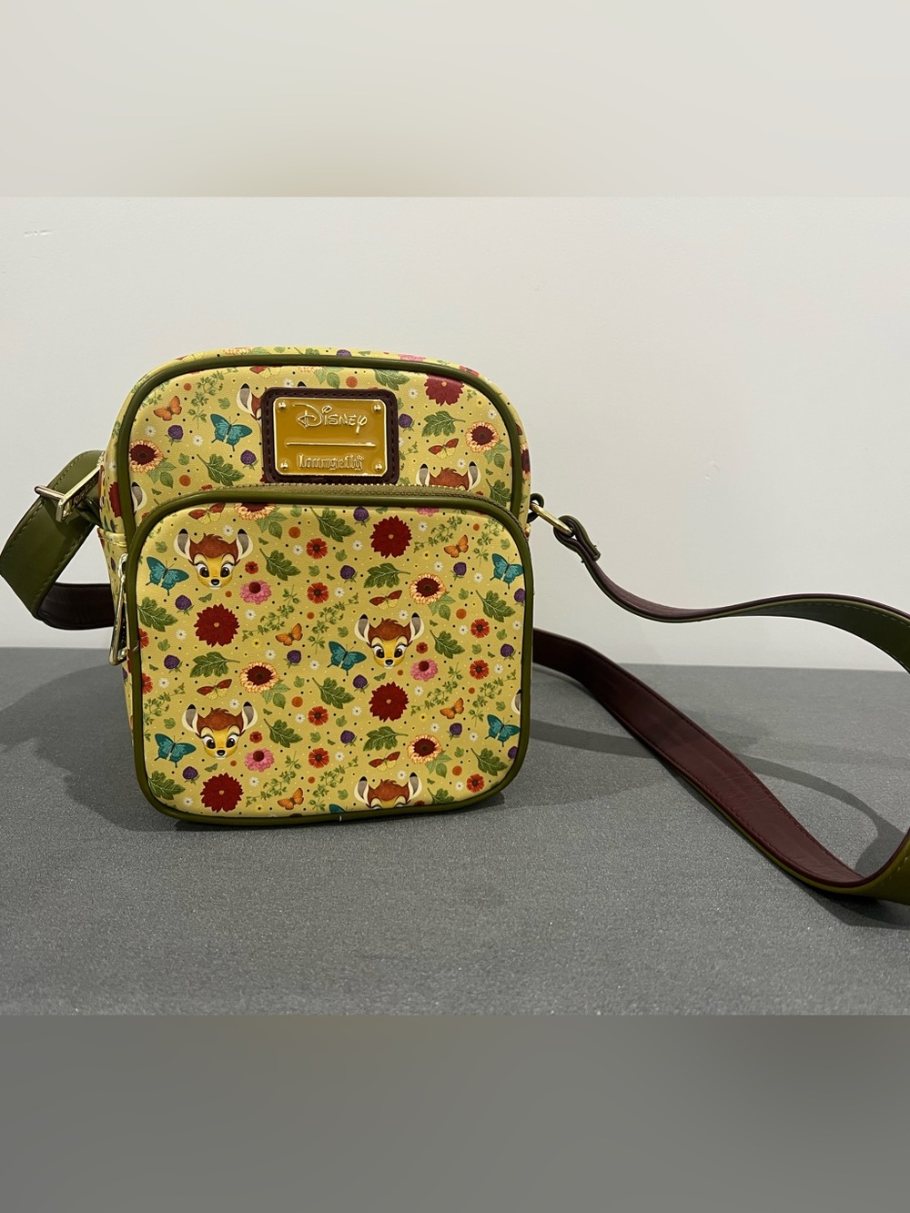 Loungefly Disney  Bambi Floral & Butterflies Crossbody Bag